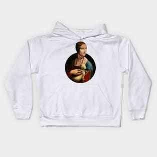 Lady with an Ermine by Da Vinci Kids Hoodie